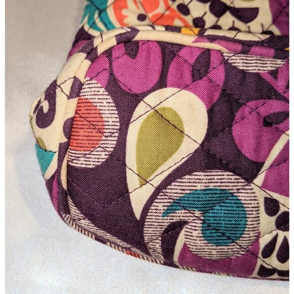 Vera Bradley "Plum Crazy" Convertible Crossbody Tote Purse Shoulder Bag RARE GUC - Picture 7 of 13